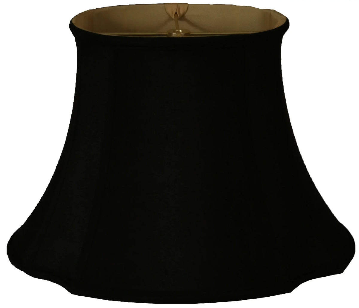 Oval Inverted Royal 17" Corner Shade Black Designs Lamp
