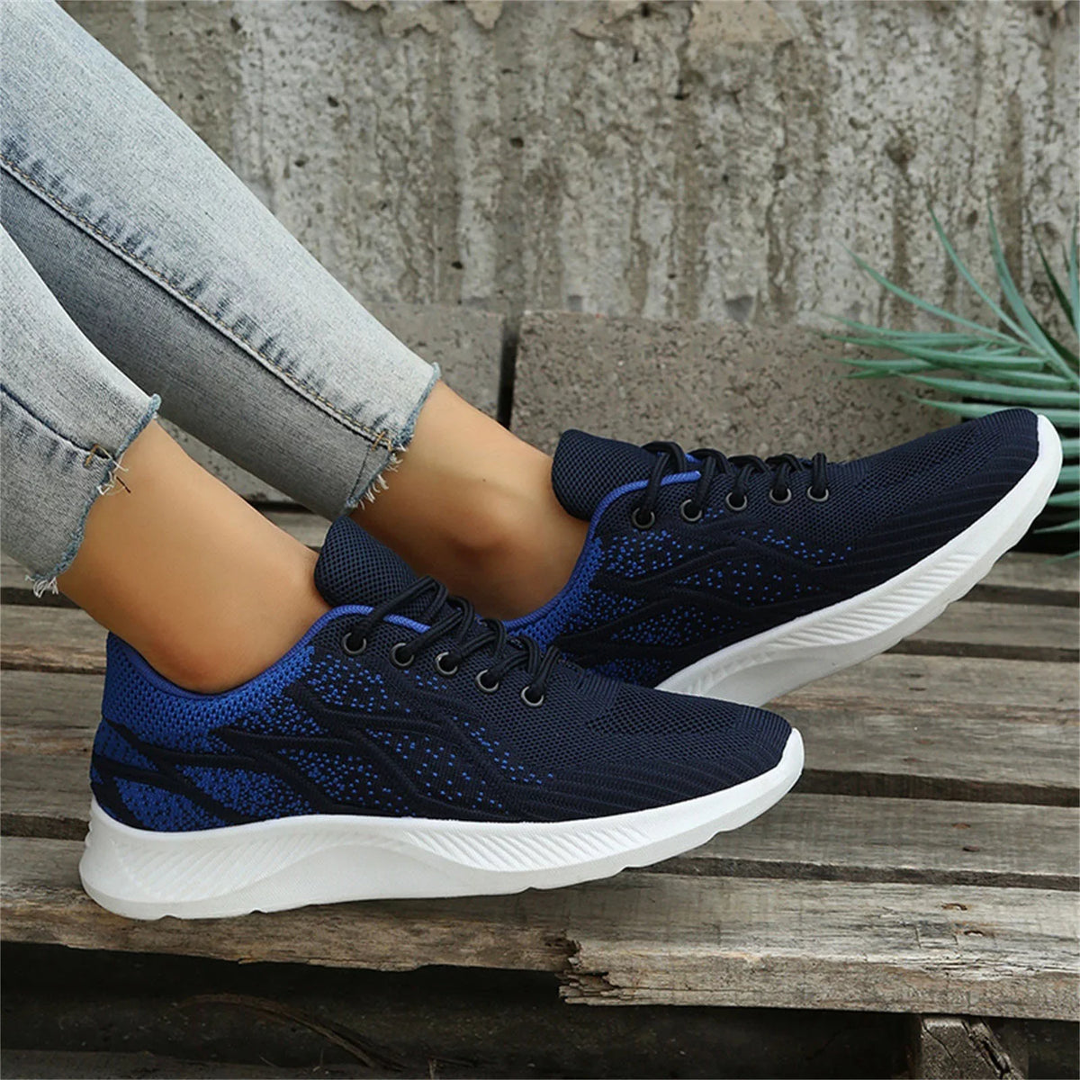 Sneakers Sneakers and Women Shoes Pattern dimension Autumn Mesh Breathable Summer 1/2 11 Women Up Comfortable Fashion Colorblock Cross AdBFJAF Lace and