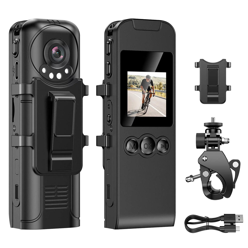 Body Recording with Camera, and (Only Body WiFi Camera) Losfom Audio 1296P Z02 Video Camera Worn
