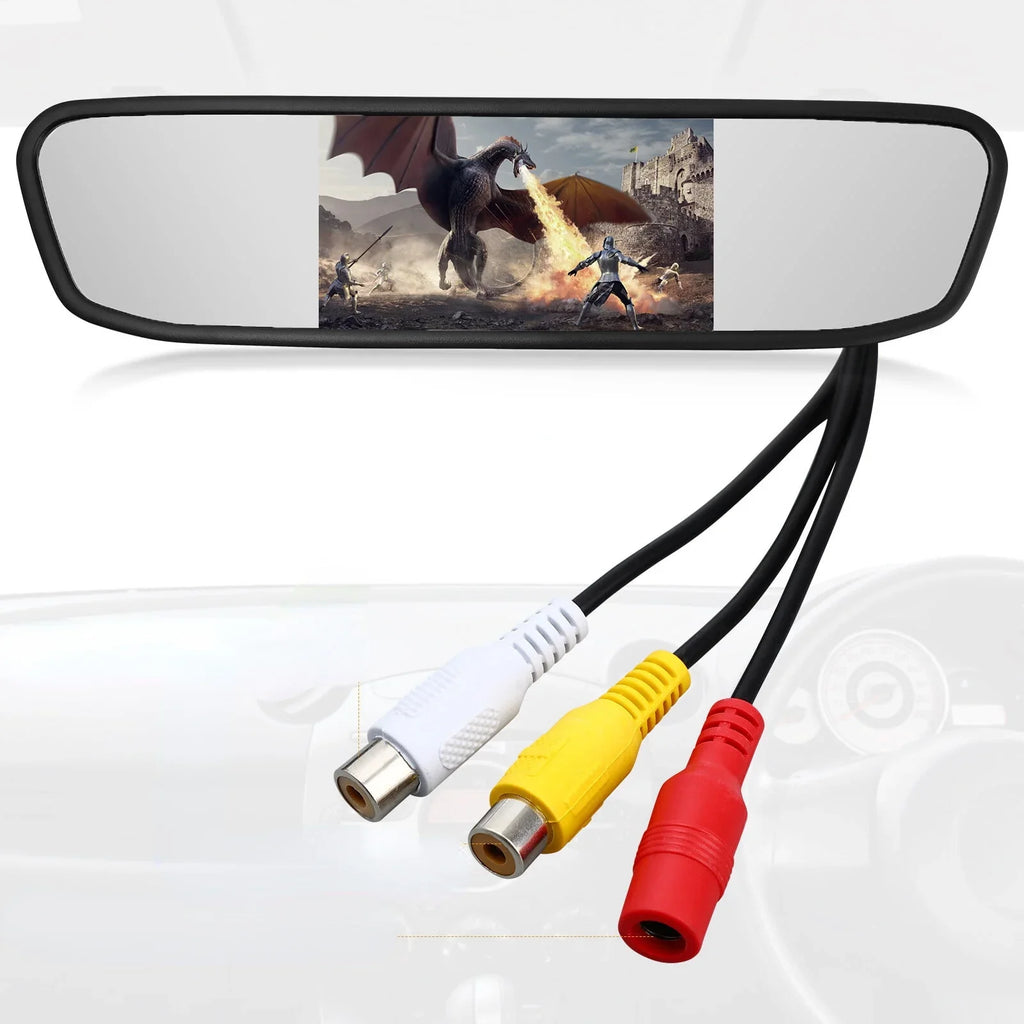 Parking Car Driving Rear View System Mirror Vision Backup Night Cam Cheefull Camera 4.3" Reverse Camera,Vehicles