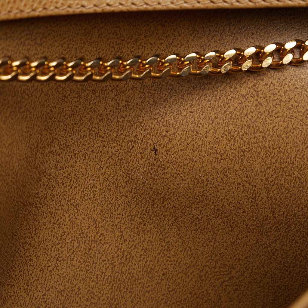 Unisex (Good) Authenticated Bag Leather Chain Dior Calf Pre-Owned Crossbody Crossbody Brown