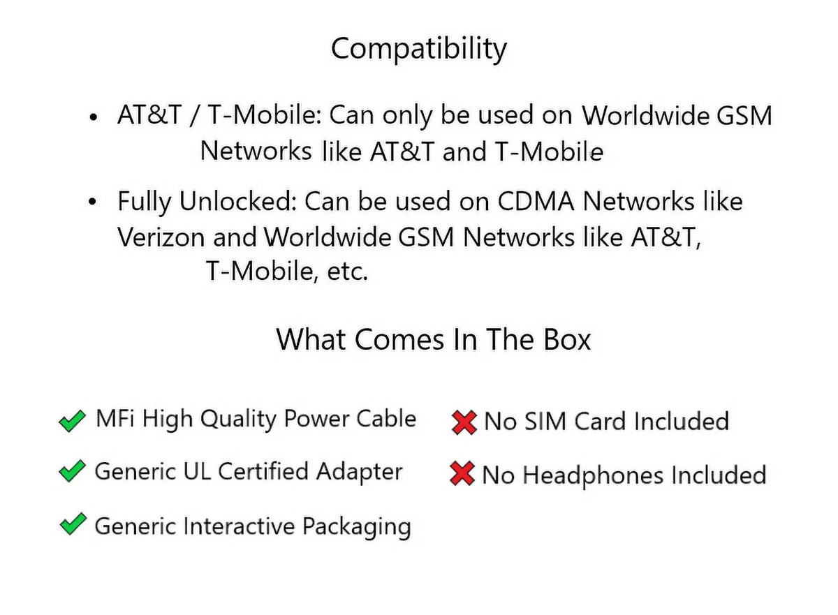 Silver Verizon + Unlocked AT&T Fully iPhone + (Refurbished) Restored 256GB ( T-Mobile) Smartphone X