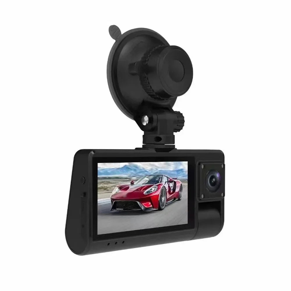 Cam with Driving Angle Video Clear - Wide Rearview Mirror Auto 3-in-1 Touch Connectivity Screen WiFi Safety Recording, Camera, Dash - Recorder