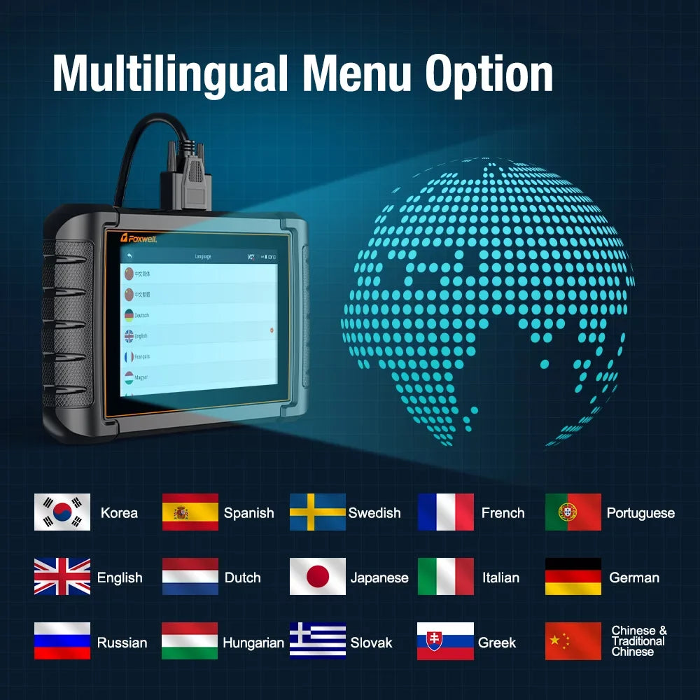30+ Foxwell with Upgrade OBD2 Full Tool Active Tool Auto Vin Scan Bidirectional Reset WiFi Services NT809 Wireless Scan Scan Analyzer Scanner Systems Auto Scanner Test Car Free Diagnostic Automotive