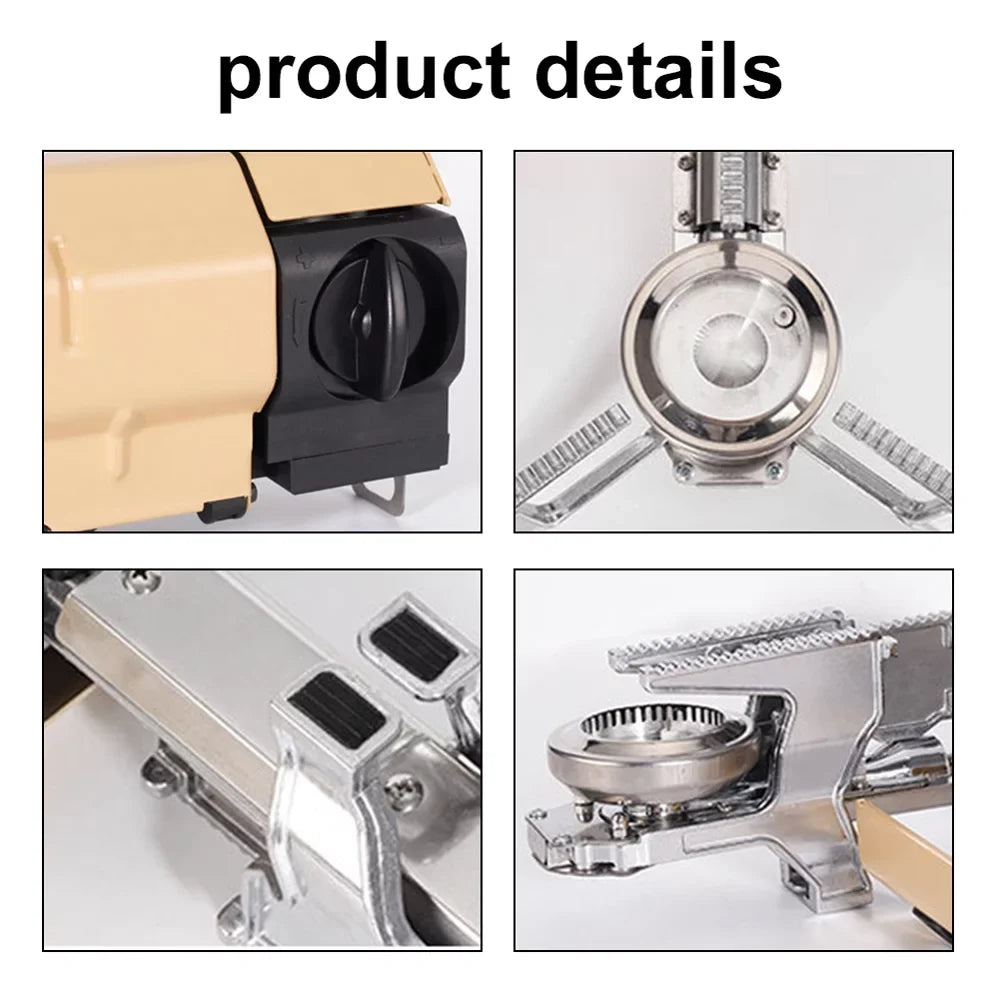 Stove Pincnic Ignition, Folding Hiking 2600W - Apexeon Carrying for Cooking Essential Camping Bag Backpacking - Butane Camp Electronic Gases Portable