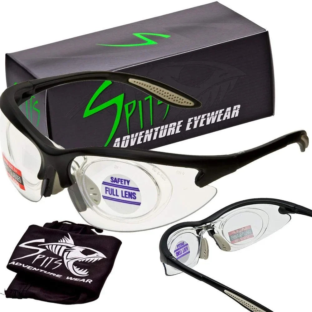 1.50 color: Anti-Fog, color: (Lens Color Black) Safety Frame Clear & Glasses Eyewear Spits Pick MAGSHOT Lens Full Frame Magnifying Shooting