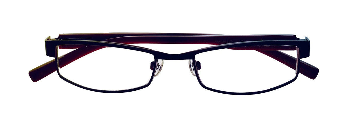 Metal Converse Frame Rectangle Womens Nitro 46mm Red Soft Ophthalmic