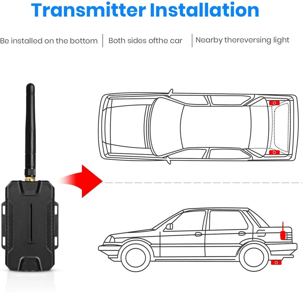Rear Night Look View Mirror Camera Camera Wireless Oem System Car (T1400U) Backup Camera for Super for Reversing Auto-Vox Backup Trucks, Vehicles Vision