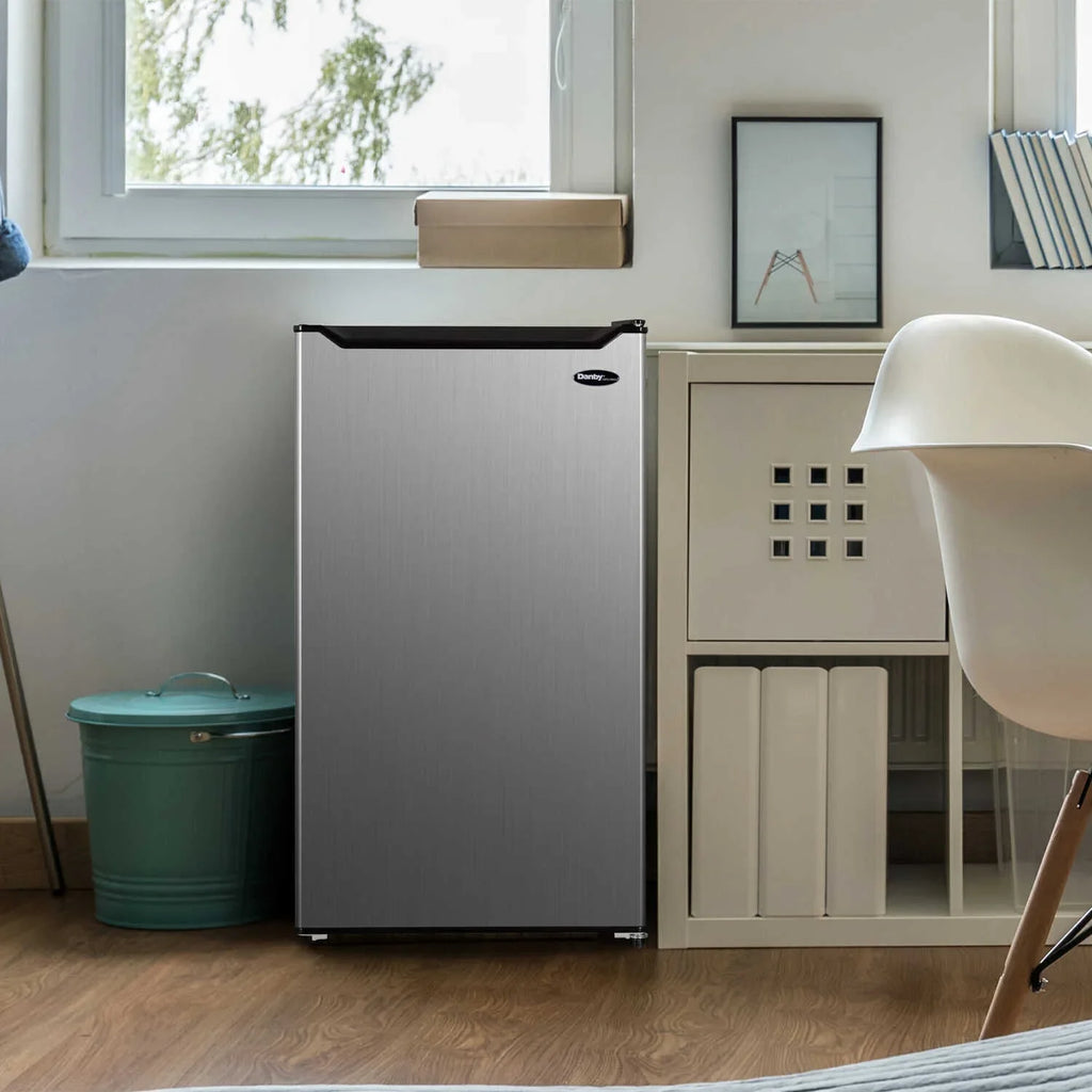 3.2 Danby Refrigerator ft. Compact - Steel Stainless DAR032B2SLM cu.