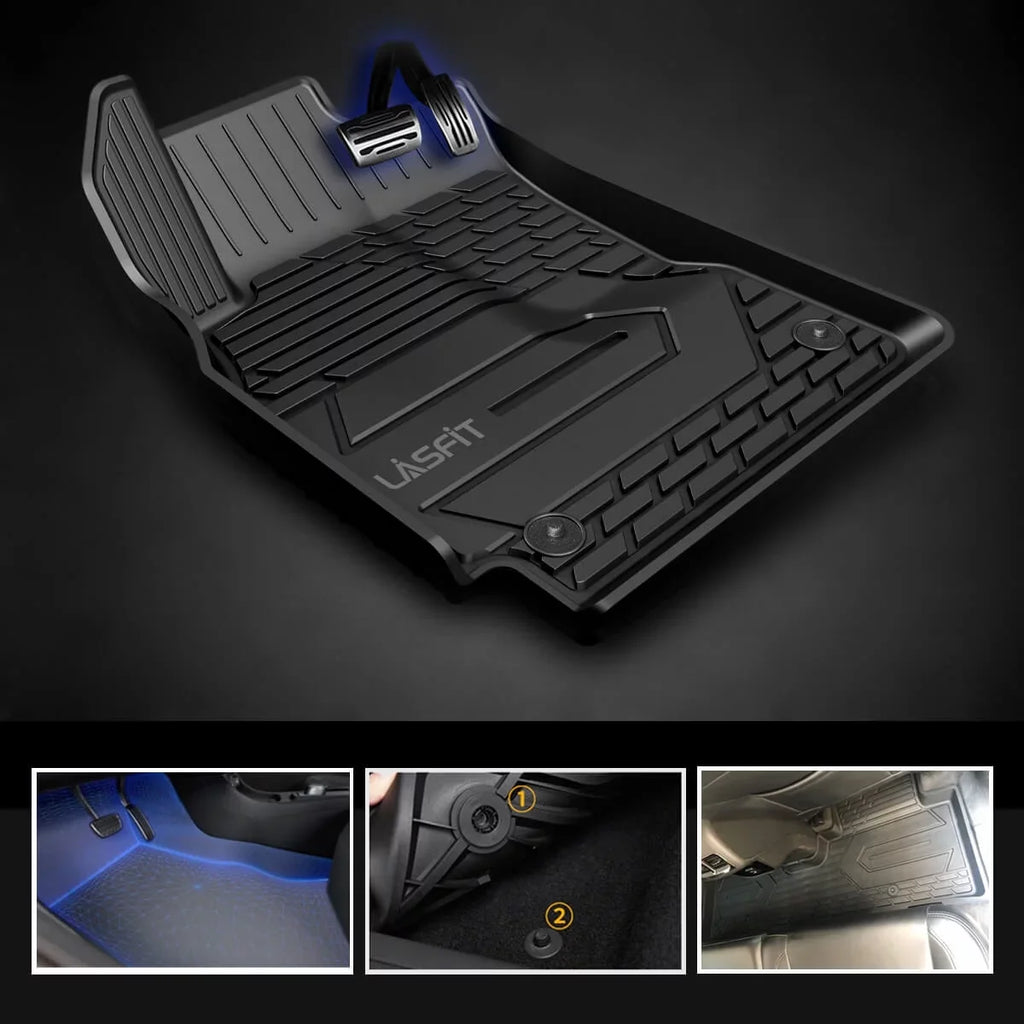 Floor Storage, for Double Plastic Silverado/GMC Cab, 1500 Fit Without & Lasfit Cab Crew 2020-2022 Mats (Don't Chevrolet 2019-2022 2500HD/3500HD Sierra Storage)