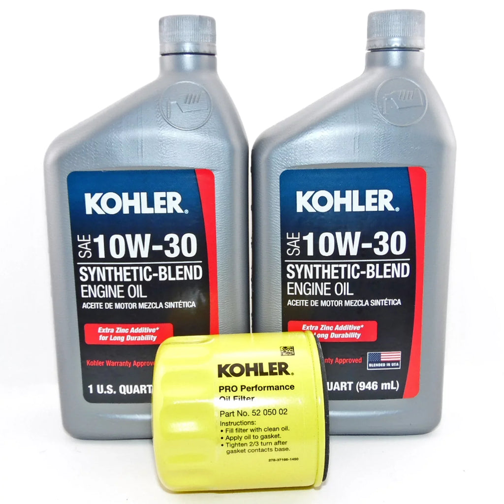 02 050 10W30 Oil 2 Blend Filter and Synthetic Engine Kohler Oil PK 52 Kohler