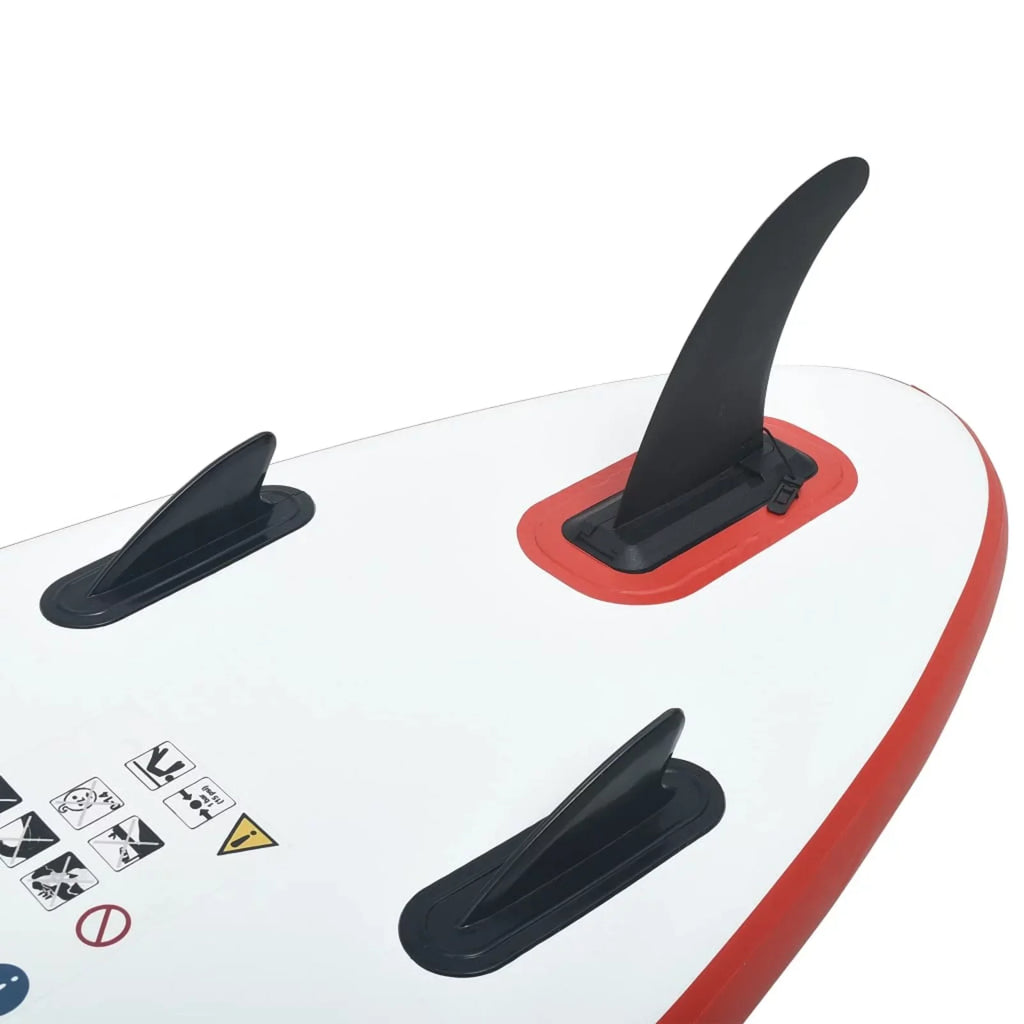 Red Paddleboard White and Walmeck Inflatable Set