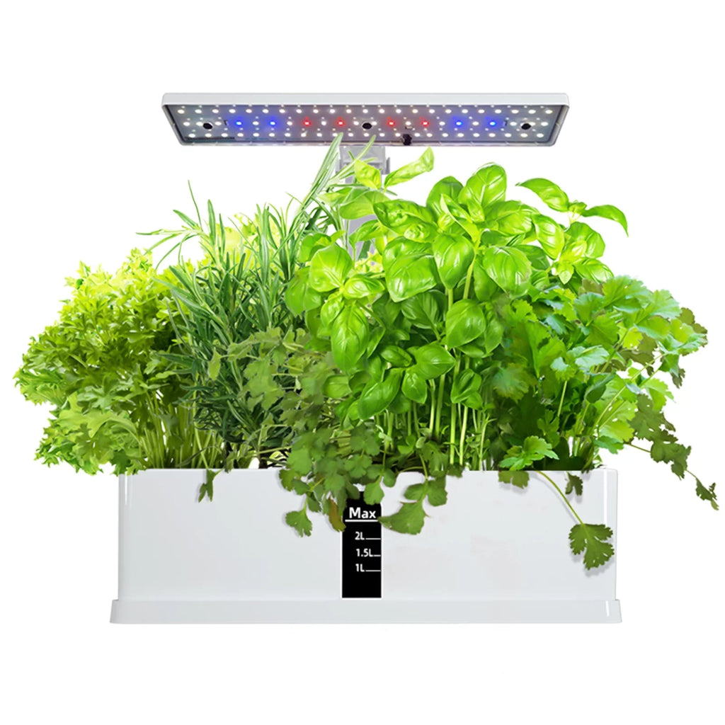 Timing Garden 2L Grow Lights Herb Height Office Leyfeng LED Pump Home Growing Kitchen for with Hydroponics 9 System Indoor liquid Smart Pods liquid 15W Smart Adjustable Automatic Tank Kit