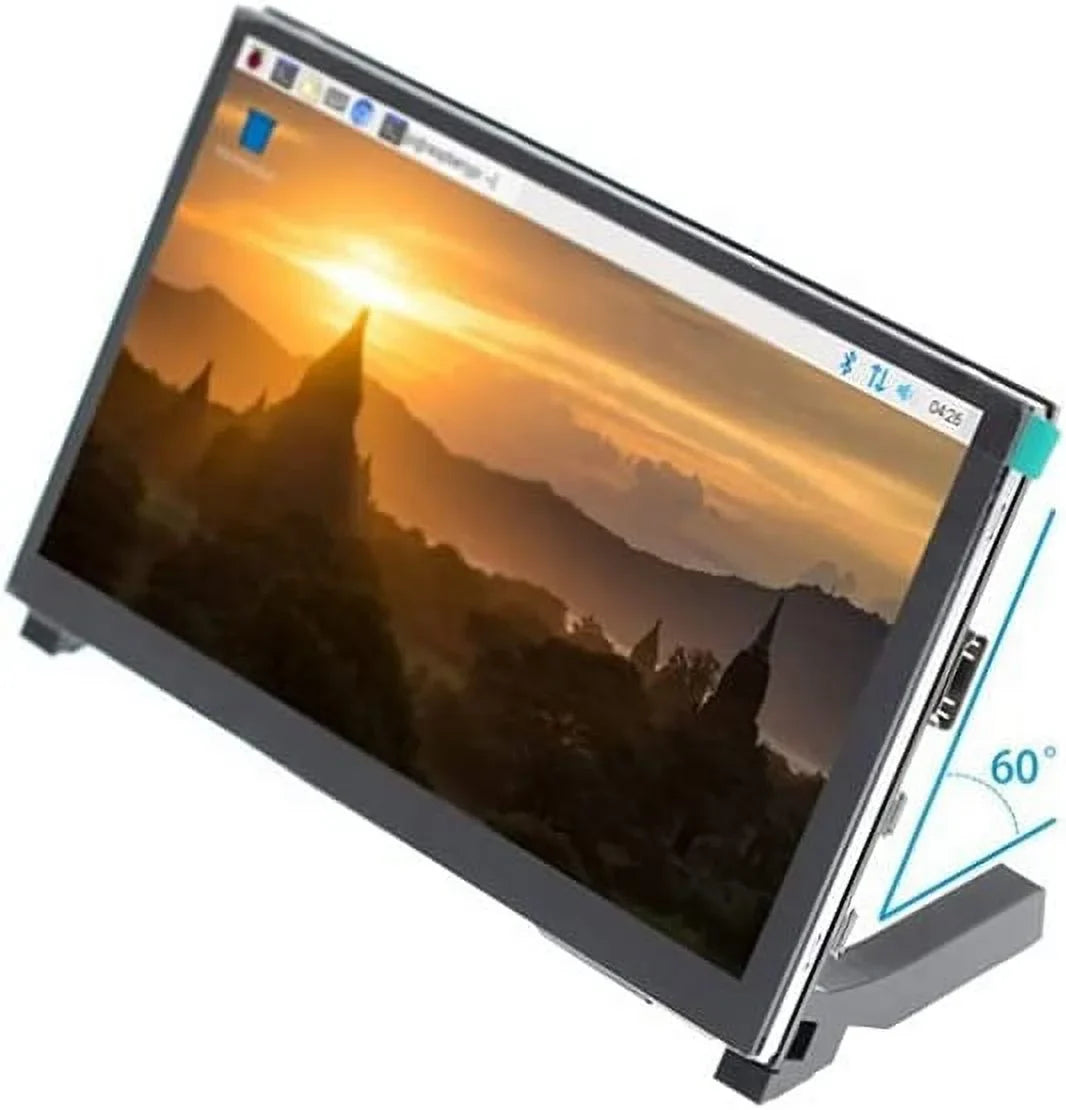 Drive-Free with inch 1024x600 HDMI HD 3B+/4B Touchscreen Display with Stand-H Raspberry LCD Pi Treedix IPS HDMI 7 Compatible Display Monitor Monitor