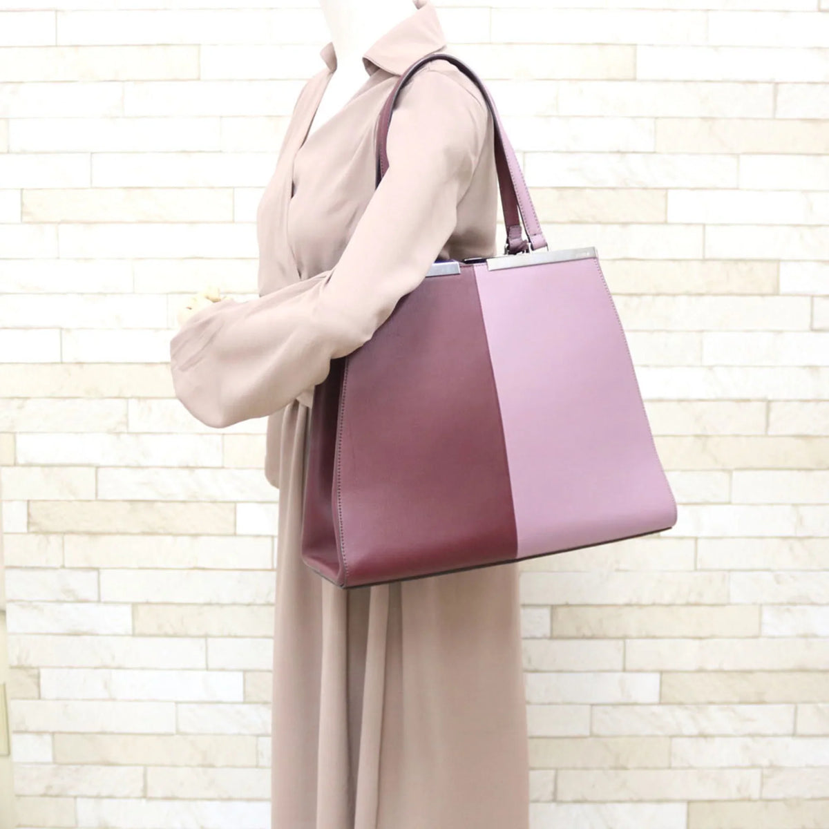 Women's Shoulder Fendi Pink Leather Pre-Owned Bag FENDI (Fair)