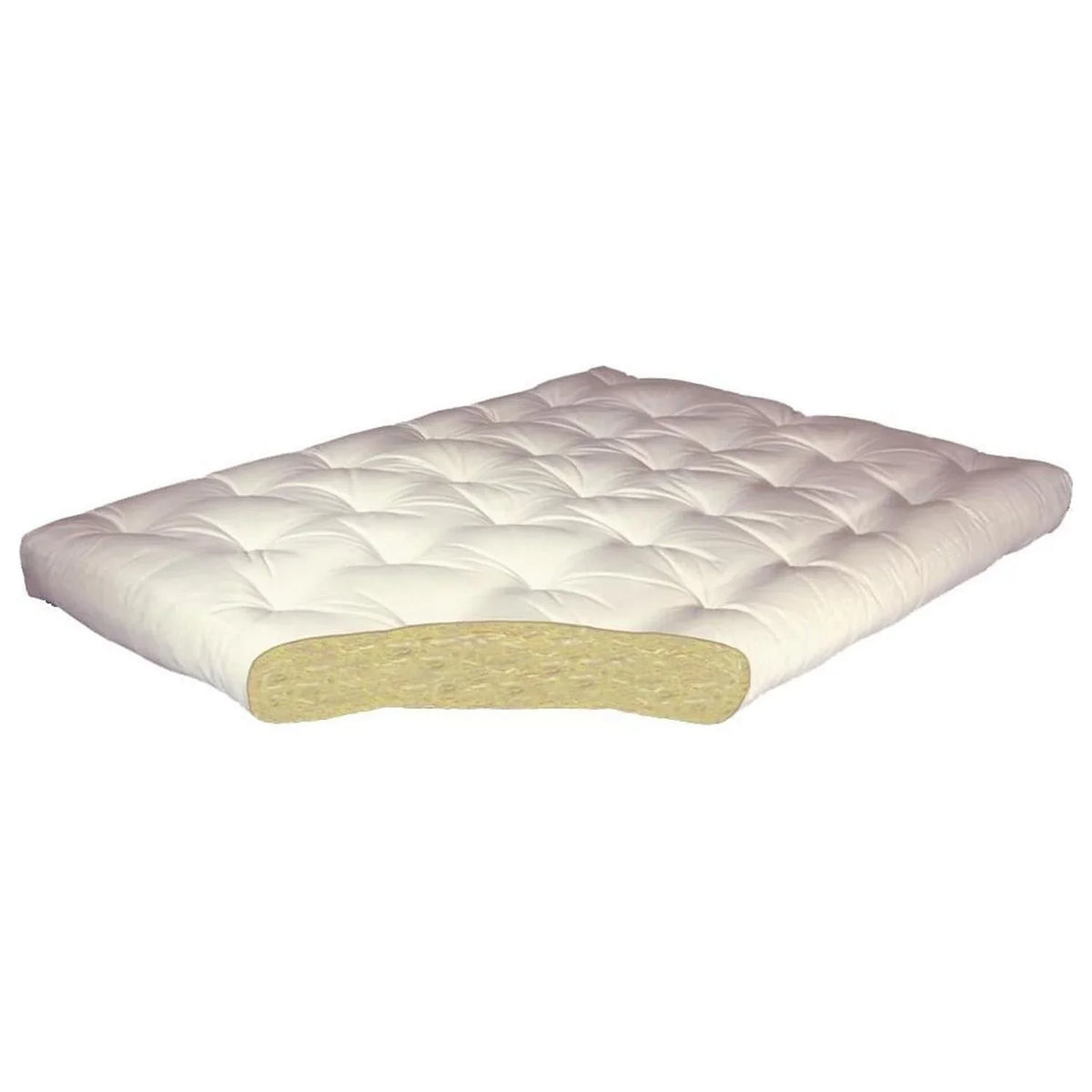 All #604 4" Mattress-Color:Leather,fabric:Cotton,Quantity:1 Futon Cotton King Leather