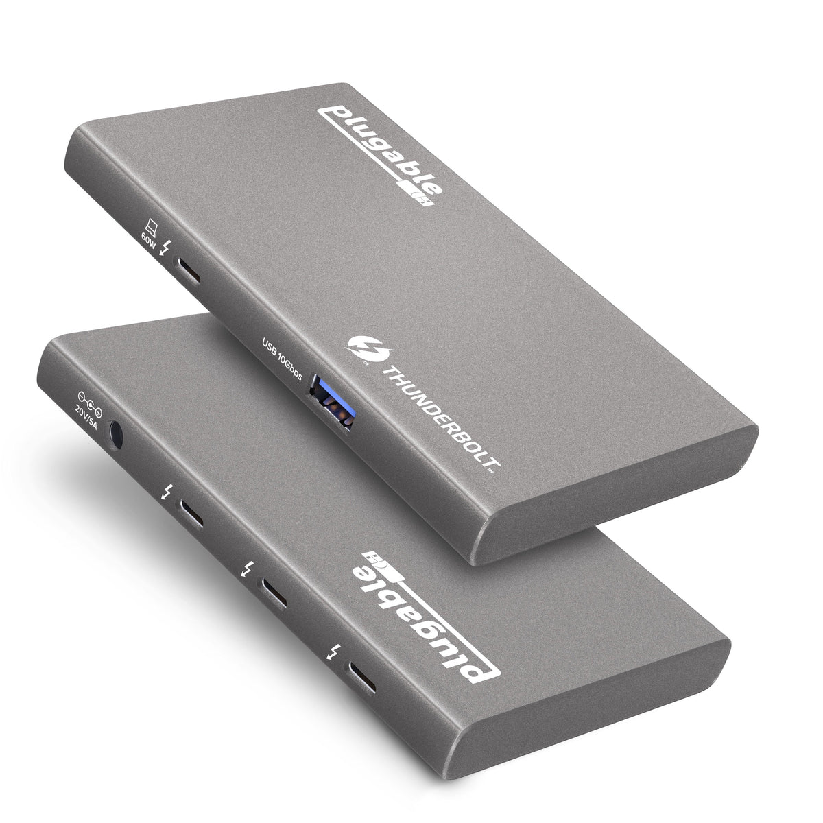 8K Thunderbolt Compatible 4 Single / 60W 5-in-1 Adapter) Thunderbolt HDMI to (1x with Hub 4K 4 USB4 USB4 Display, and Dual Thunderbolt or Macs Windows USB-C Charging, with Plugable
