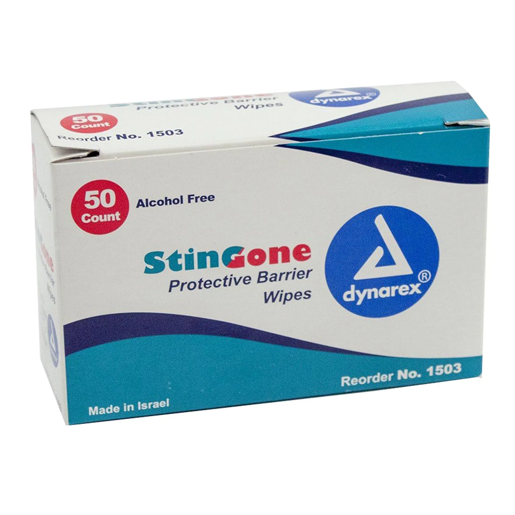 Box 50, Barrier Wipes of Unscented Skin StinGone