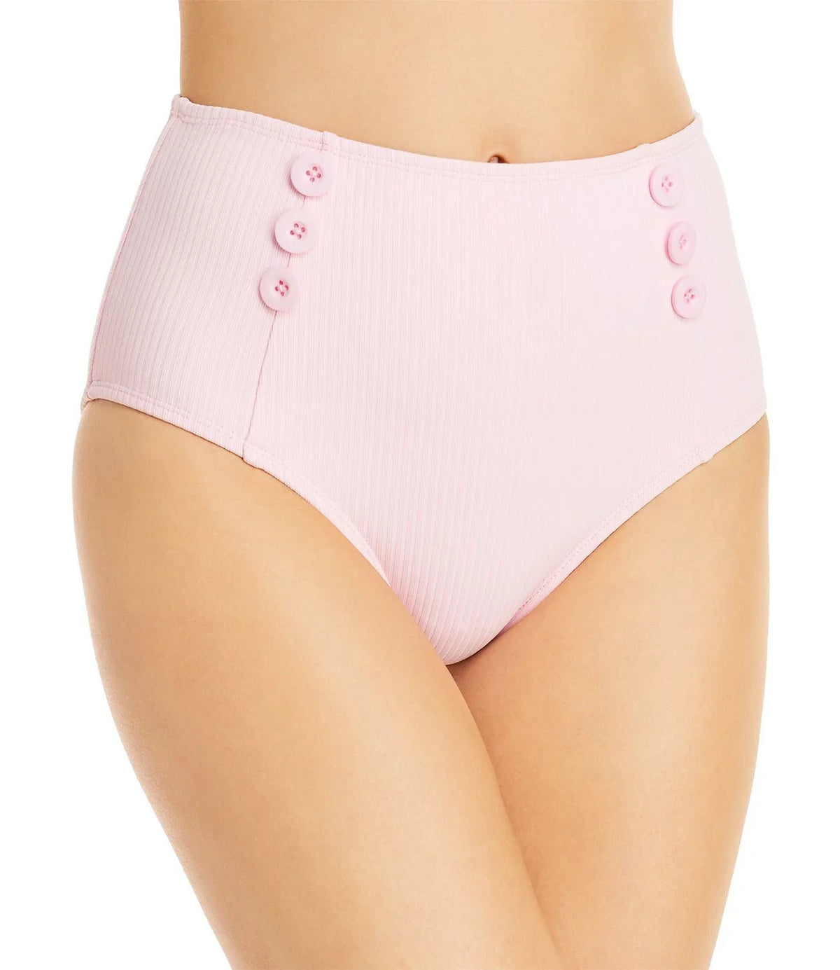 Medium Pink, Ribbed High Shoshanna Bottoms, Bikini Waist