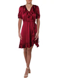 Shirtdress Hem Stuart Ruffle JILL Womens 10 Jill Purple Asymmetric