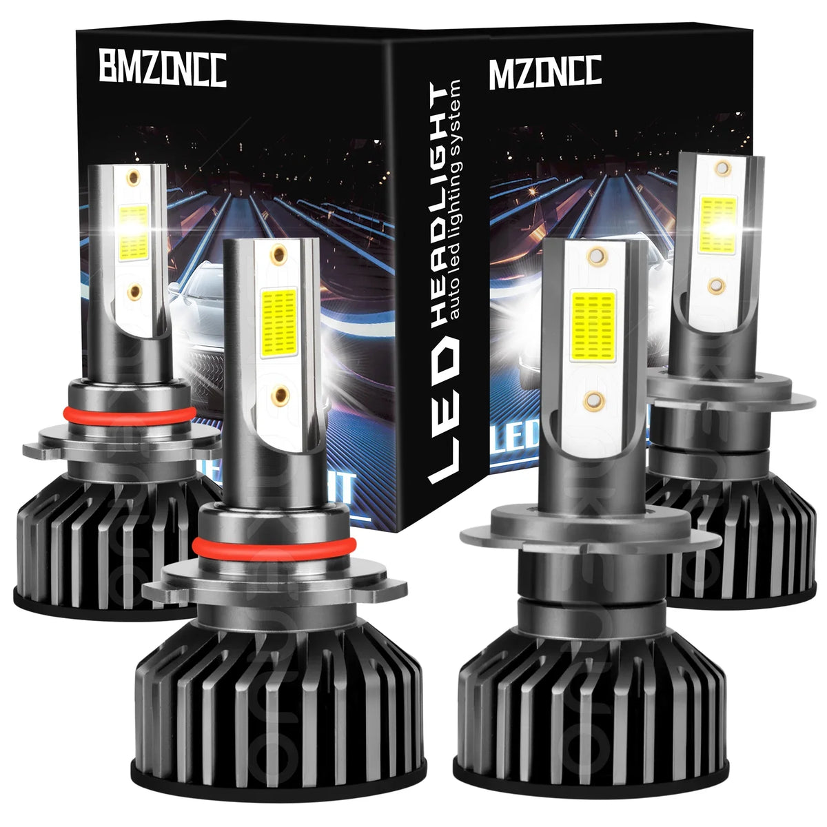 H7 2018 Super BMZONCC Beam LED Outlander Combo Headlight for Bulbs 2019 Bright High/Low 2017 Mitsubishi 9005