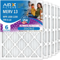 2200 to 1500 Conditioner Air CLEAN Filters Filter 9 AIR. FILTERS 13 20x24x2 20x24x2 Pleated HVAC & WICKED AIRX FPR MPR Filter Comparable Pack AC Air USA MERV Furnace Made by Electrostatic 6 Premium -