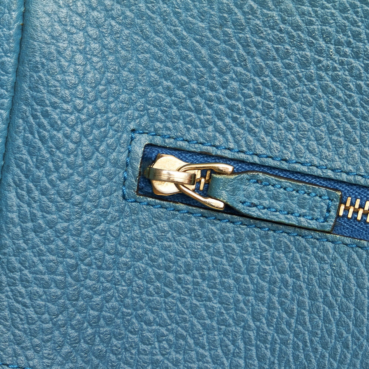 Authenticated Blue Calf Bag Swing Leather Pre-Owned (Good) Tote Medium Women