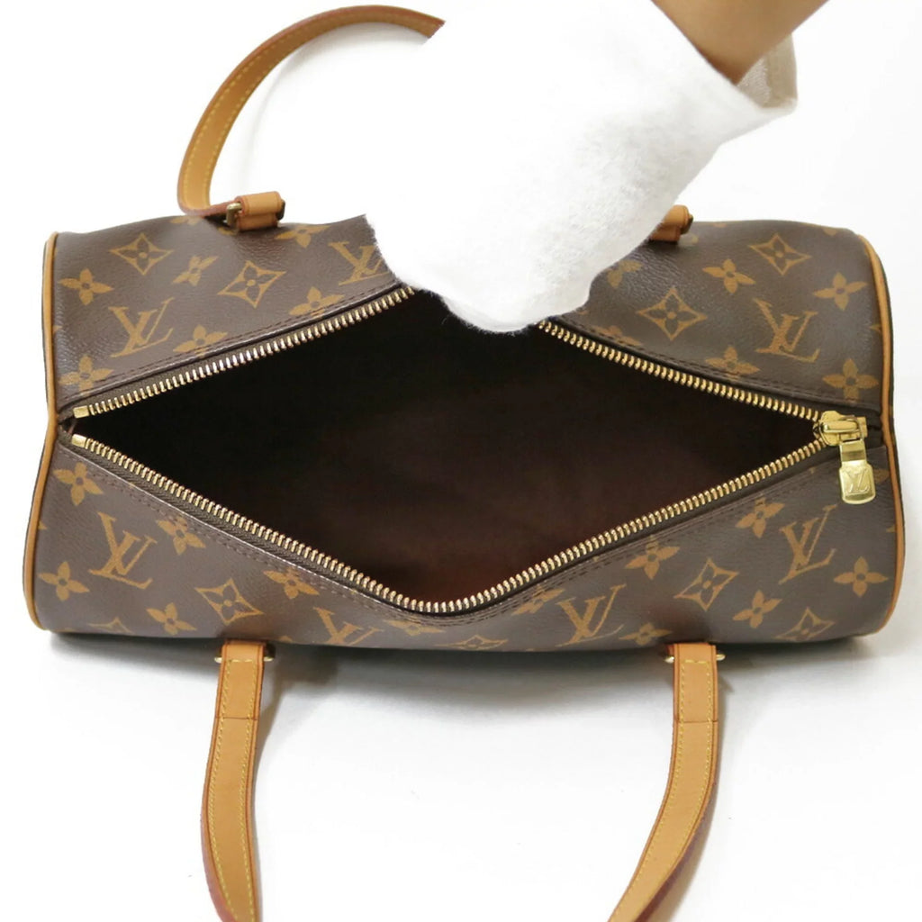 Pre-Owned Bag M51385 Women's (Good) Brown Monogram 30 Canvas Shoulder Papillon