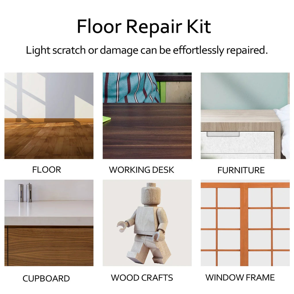 Scratches Kit Mending Floor Lixada Chips Wax System Casing Tool Laminate Worktop Sturdy Set Repair