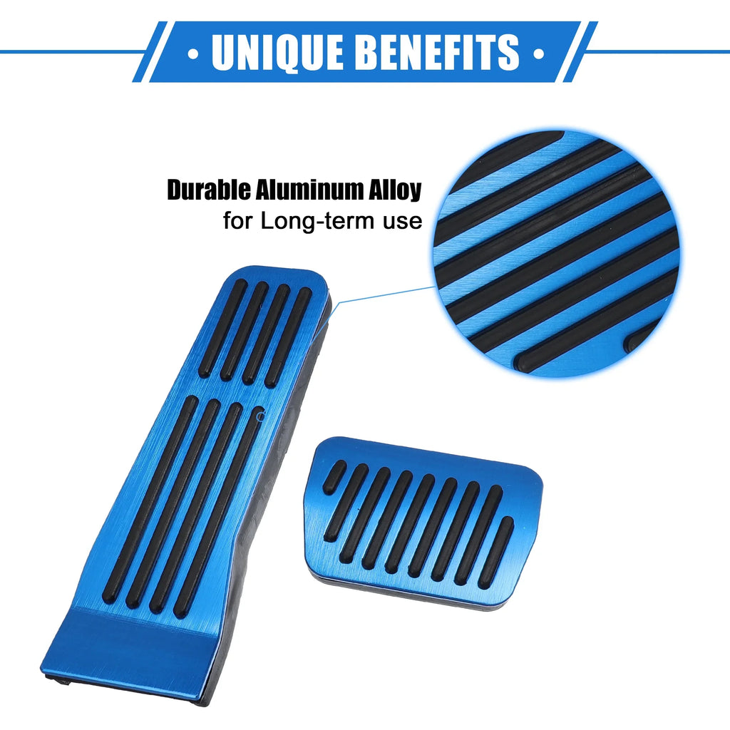 3 Brake Accelerator 2020-2021 Pedal Foot Gas CX-30 Pad Mazda for Rest Cover Blue Pcs Antislip Car
