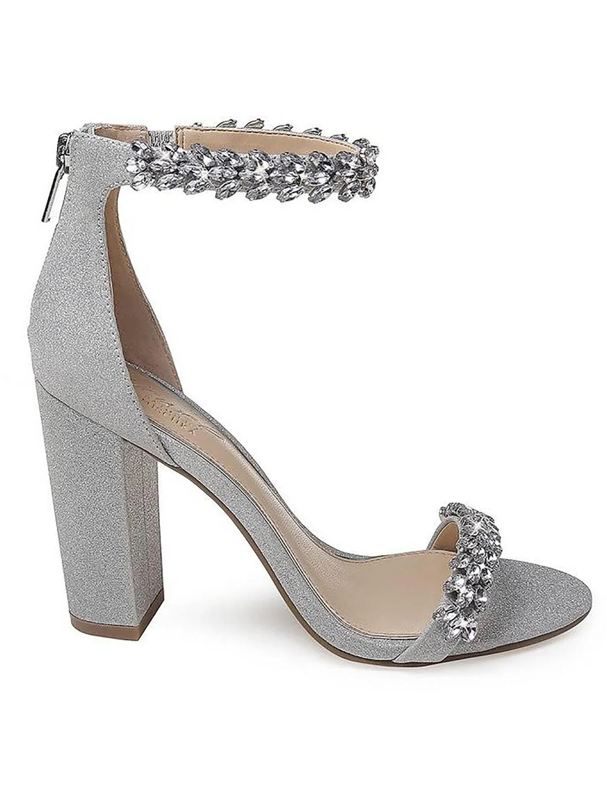 Badgley Mischka Jewel Embellished Rhinestone Heels Mayra Womens