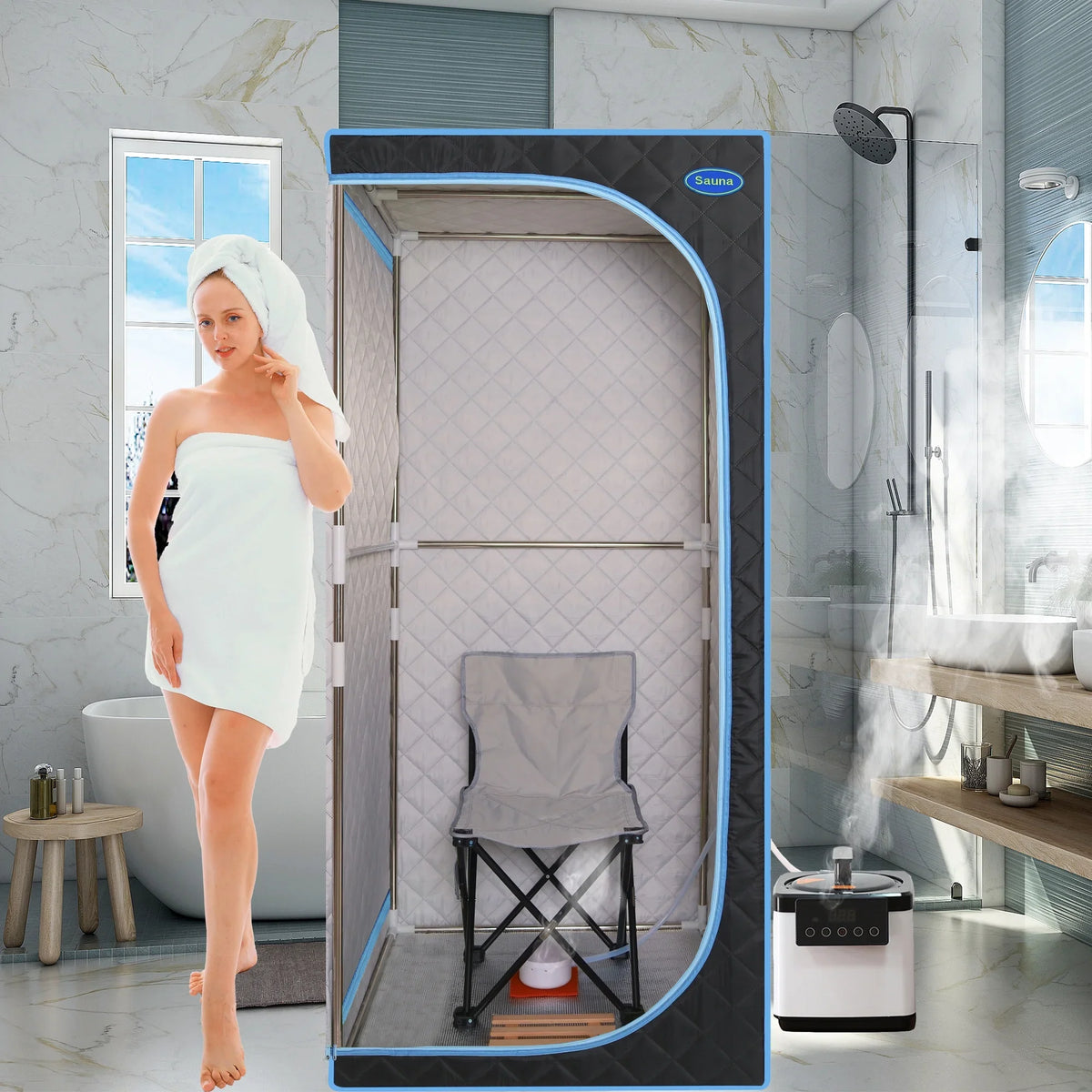 Home Tent Spa With Body Cheelom Sauna Sauna，Portable black Box Steam Full Sauna