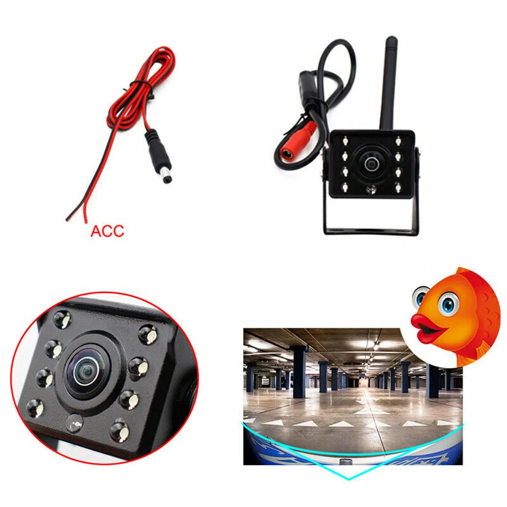 Wireless Rear for Camera Vision, Automobiles WiFi Backup Waterproof with IP67 Night Car Camera Aumotop View