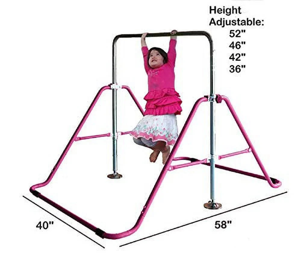 Kip Junior Tower Gymnastics Bars Climbing Folding Gymnasts Height Bar Horizontal Children Balance Kids for Monkey Training Training Gym JungleKids Bars Child Playground Bar Adjustable Expandable Bars