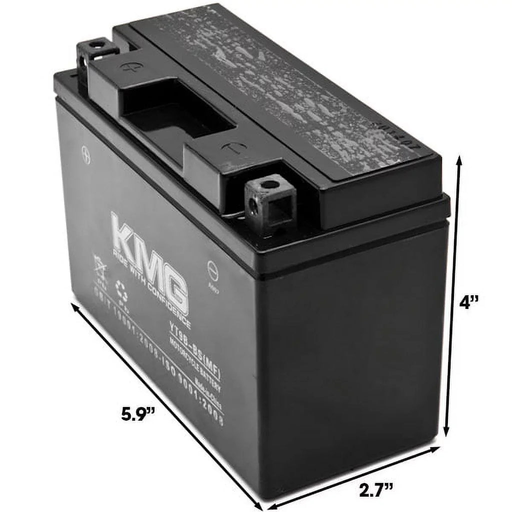 Scooter KMG Watercraft High Free ATV SMF Battery Powersport Sealed Motorcycle YT9B-BS Maintenance OEM Performance Replacement 12V Snowmobile