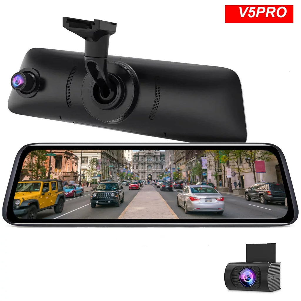 Camera(V5 Cam, Dash Look Night Mirror Screen Auto-Vox Monitor Touch Rear OEM Backup View Camera Car 1080P Dual PRO) Mirror Camera 9.35'' Vision Super