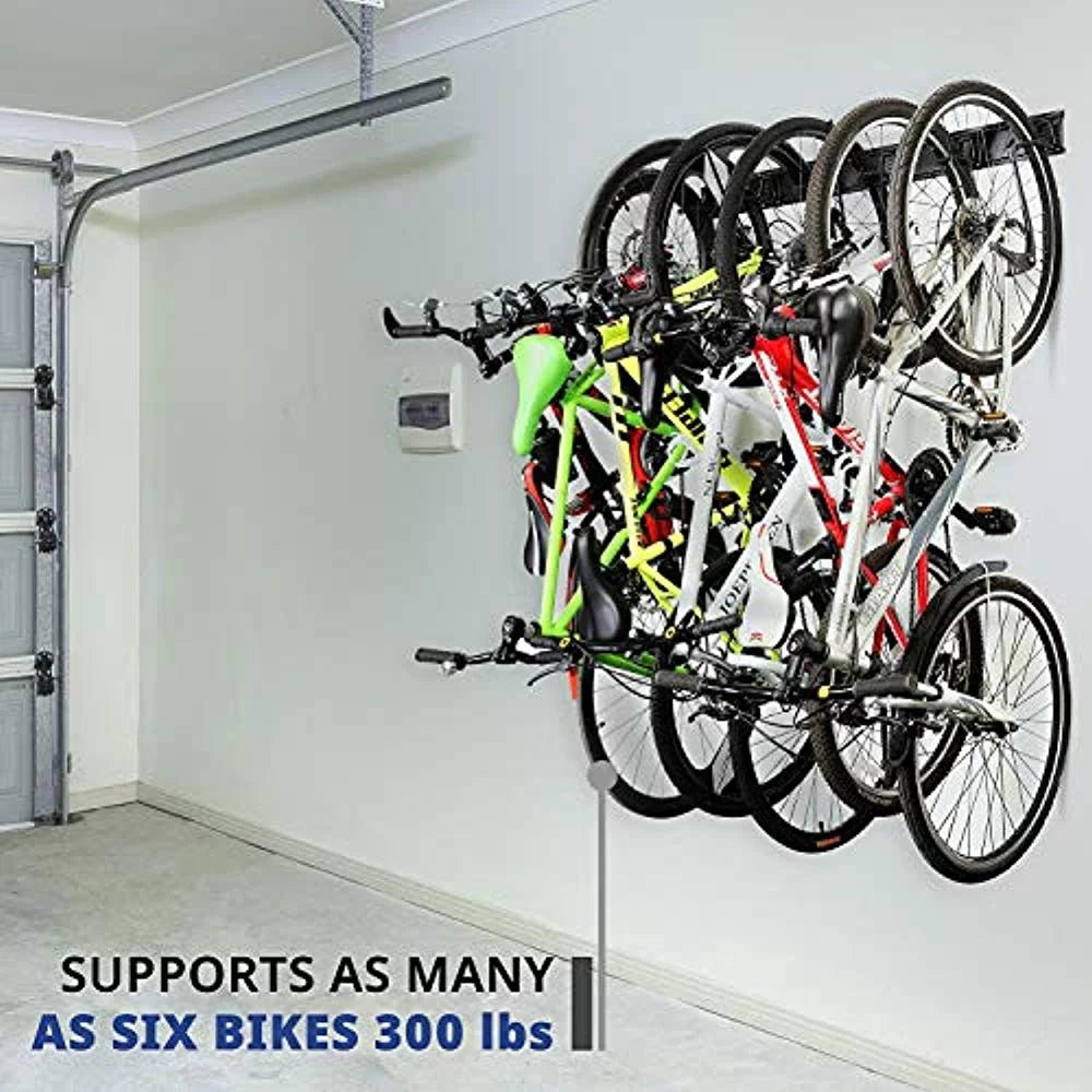 Wall Adjustable Mount Hanger Rack Storage Bicycle Hooks Bike with Garage 6 RaxGo