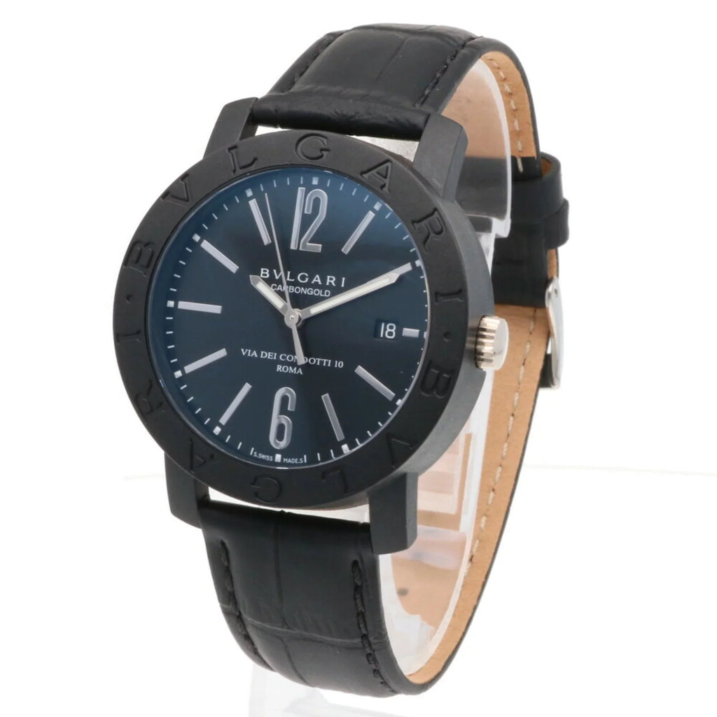 men's BVLGARI Bvlgari (Good) carbon self-winding BB40CL watch Pre-Owned