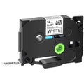 Label White TZ-231 ID Brother Compatible GREENCYCLE Cable TZ for 50PK Flexible Wire Black 8m 12mm TZe on Tape TZe-FX231 TZ-FX231 TZe-231 P-touch x