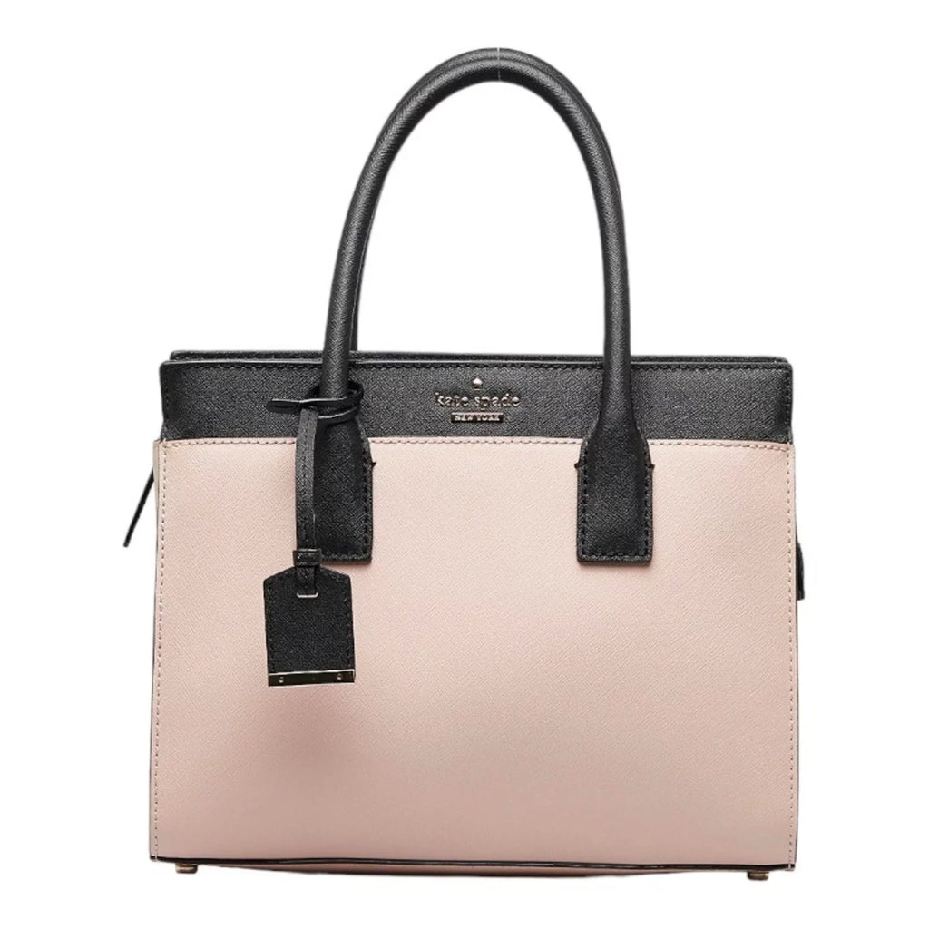 SMALL Kate Pre-Owned CAMERON spade PXRU5957 handbag STREET CANDACE ladies Spade pink black (Good) leather