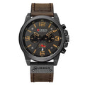 8314 Display Time Leather Minute CURREN Brand Wristwatch Watch Watch Men Quartz Hour Calendar Watch