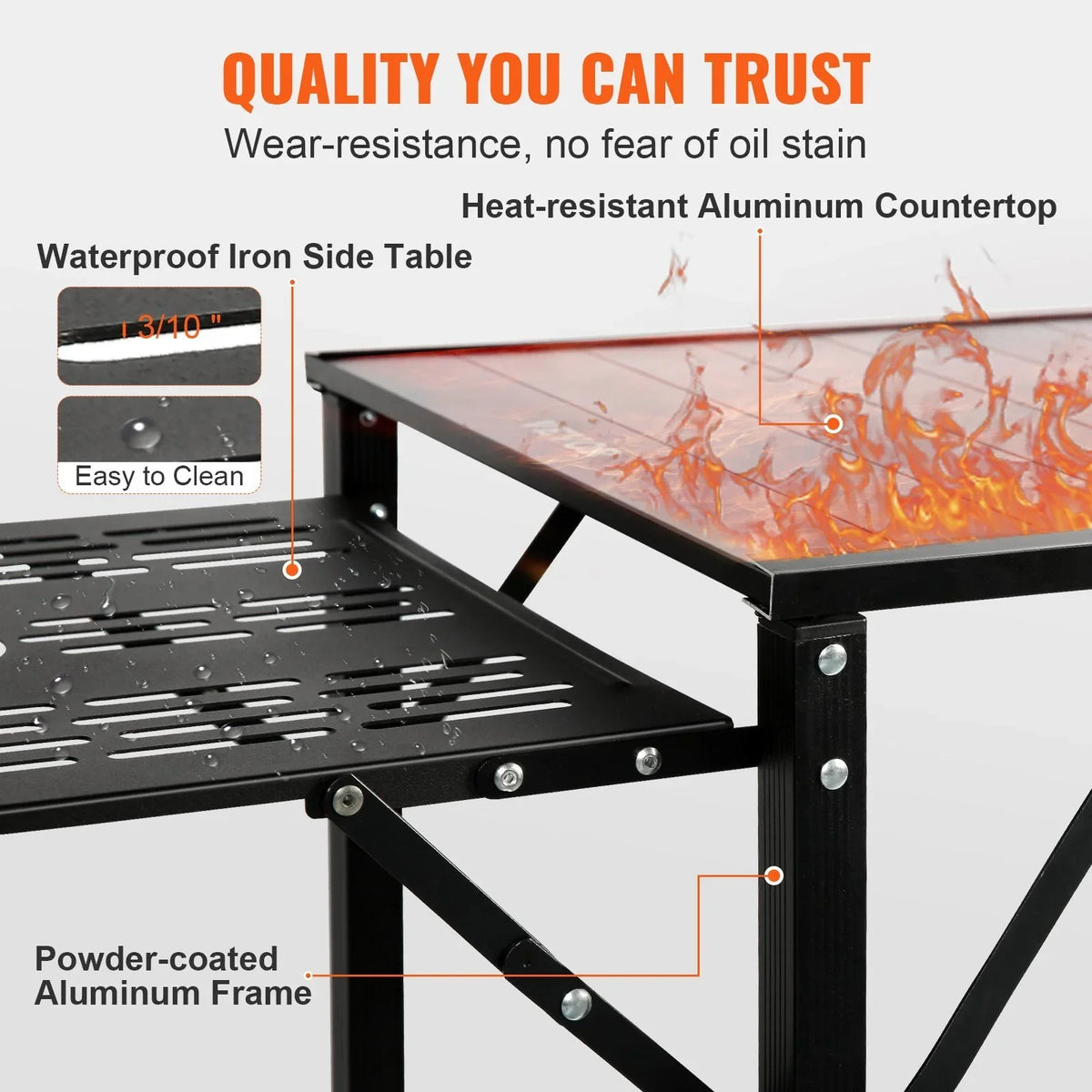 Portable 13.7 - exterior Sink experiences Kitchen with convenience and Camping durability! - with Table Enhance