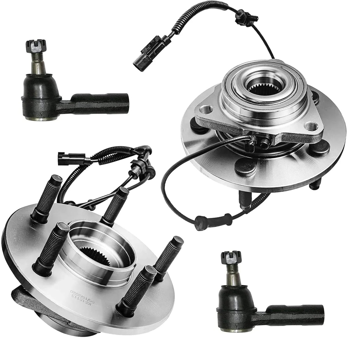 Axle [Excludes 5LUG Ram Replacement Rods 2007 & Tie Wheel 2008 Outer for 2006 Assembly Mega Front Dodge Detroit Hubs 1500 and - Cab] Bearing