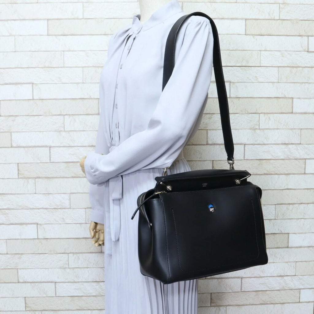 handbag (Good) leather FENDI Fendi dot unisex Pre-Owned com