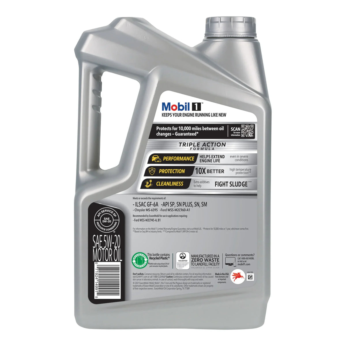 Oil of Quart (Pack Advanced Motor Full 5 5W-20, 1 Synthetic 3) Mobil