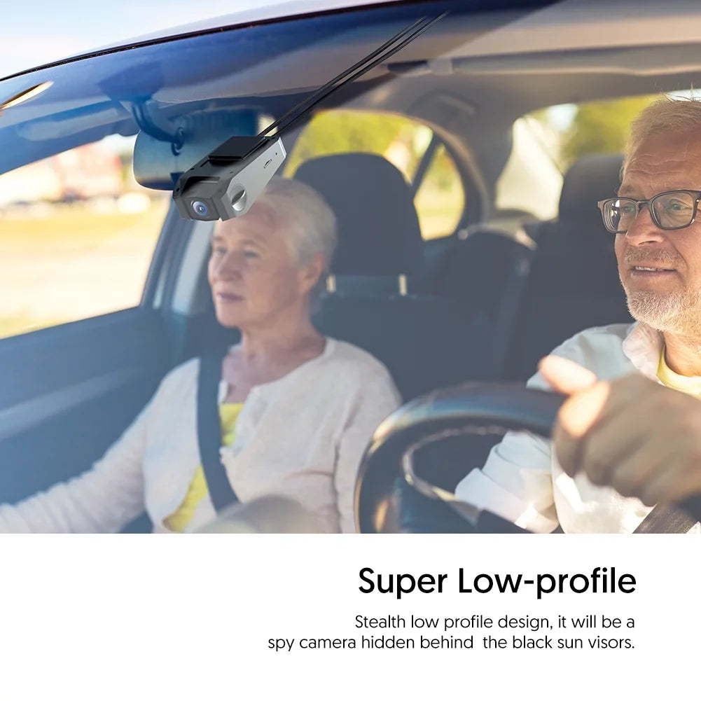 with Rotation Vision, Loop Car Monitoring,G-Sensor,WDR,Night CR600 1080P Recording, Detection, Parking in Dual Crosstour Motion Screen Front Camera and Dash FHD Cam Rear Mini
