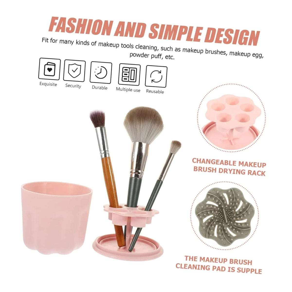 Limpiador & Maquillaje Makeup Pp Bowl De Sets Tools Make Cleaner up 4 Cleaner Makeup Brush De Brush Cosmetic Made Brushes Cleaning Brush Makeup Brochas Self Rack Brush Storage