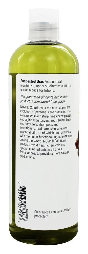 for oz 16 Skin Odorless NOW - Oil, Hair Pack 2 Grapeseed and Moisturizer Natural Foods