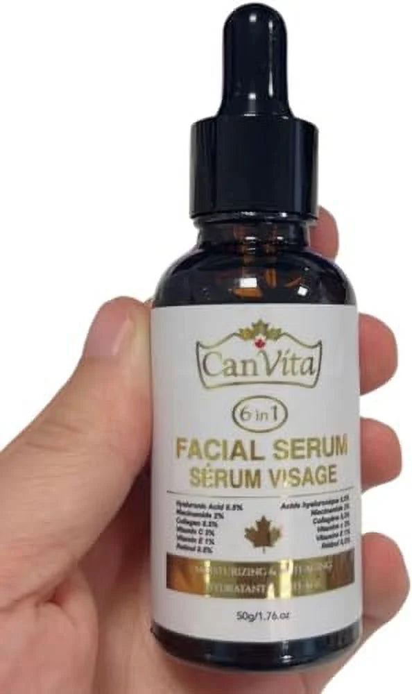 6 for E C Retinol, Brightening Vitamin Face Niacinamide, in for Clearing, Spots Anti CANVITA 1 Moisturizing - Aging Face Acid, and with Serum Vitamin Serum, Skin Serum - Hyaluronic Serum Dark