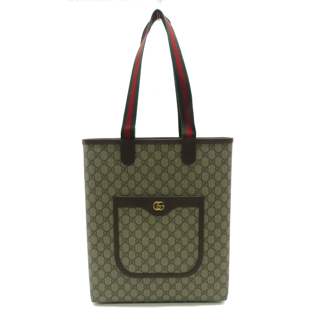 Pre-Owned (New) Tote 7445449AACV8745 GG Bag Beige Canvas Supreme